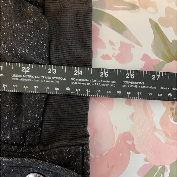 Fox Racing Button Up Hooded Sweatshirt Womens L Charcoal Grey Sport Distressed - Picture 12 of 12